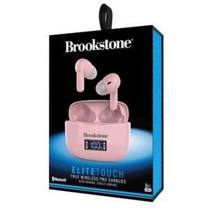 Brookstone Elite Touch True Wireless Pro Earbuds Pink